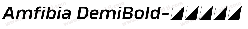 Amfibia DemiBold字体转换